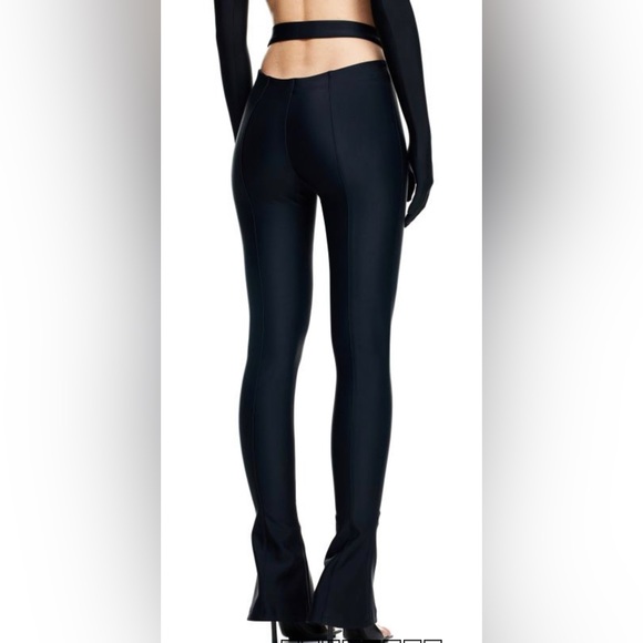 MUGLER H&M/ WOMEN Jersey Cut-out PantsBlack - Picture 3 of 4